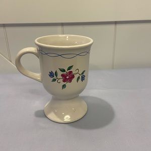 B.I. Inc Floral mug on pedestal